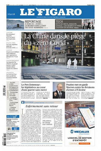 Le Figaro du Mercredi 4 Mai 2022