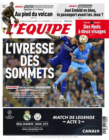 L’equipe du Mercredi 4 Mai 2022