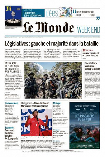 Le Monde du Samedi 7 Mai 2022