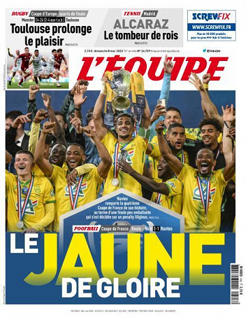 L’equipe du Dimanche 8 Mai 2022