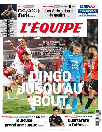 L’equipe du Dimanche 15 Mai 2022