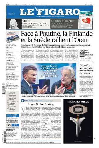 Le Figaro du Lundi 16 Mai 2022
