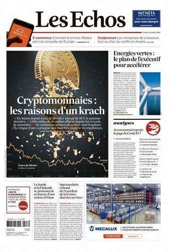 Les Echos du Lundi 16 Mai 2022