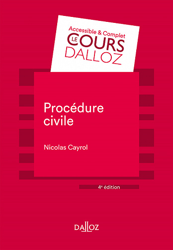 Procédure civile. 4e éd. - Nicolas Cayrol (2022)