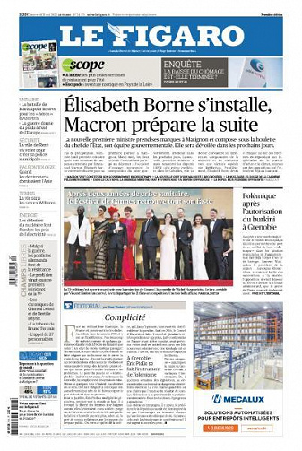 Le Figaro du Mercredi 18 Mai 2022