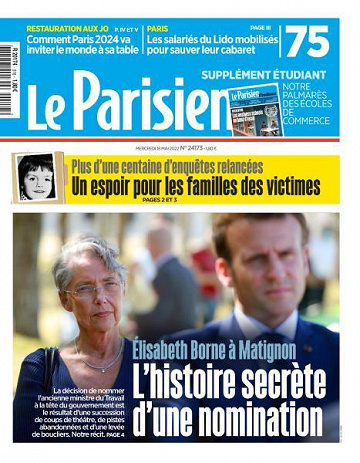 Le Parisien du Mercredi 18 Mai 2022