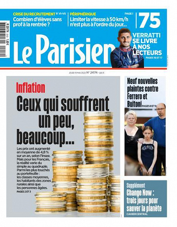 Le Parisien du Jeudi 19 Mai 2022