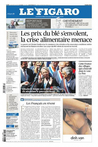 Le Figaro du Vendredi 20 Mai 2022