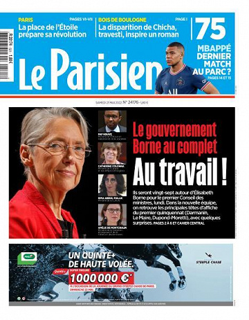 Le Parisien du Samedi 21 Mai 2022