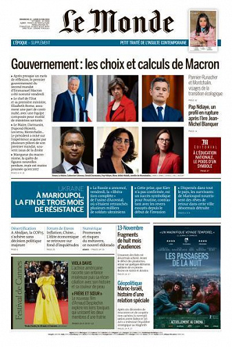 Le Monde du Dimanche 22 et Lundi 23 Mai 2022