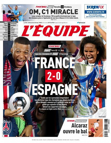 L’equipe du Dimanche 22 Mai 2022
