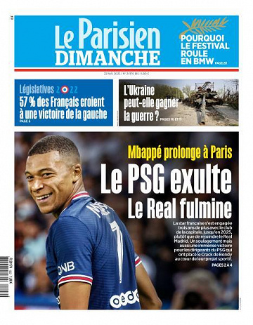 Le Parisien du Dimanche 22 Mai 2022