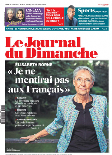 Le Journal du Dimanche - 22 Mai 2022