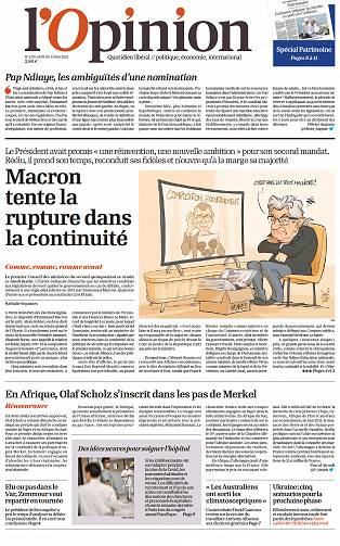 L'Opinion du Lundi 23 Mai 2022