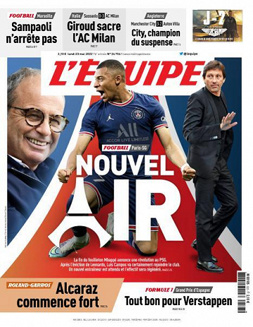 L’equipe du Lundi 23 Mai 2022
