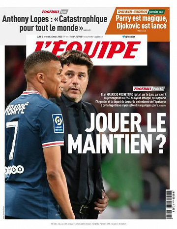 L’equipe du Mardi 24 Mai 2022
