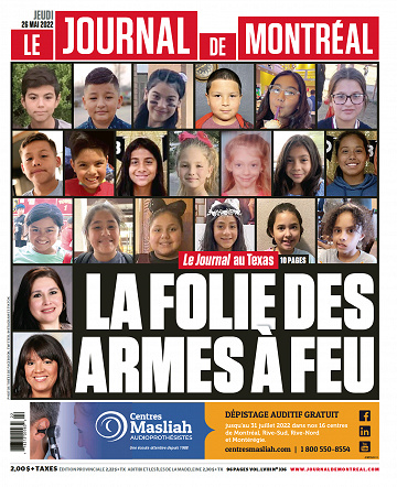 Le Journal de Montréal du Jeudi 26 Mai 2022