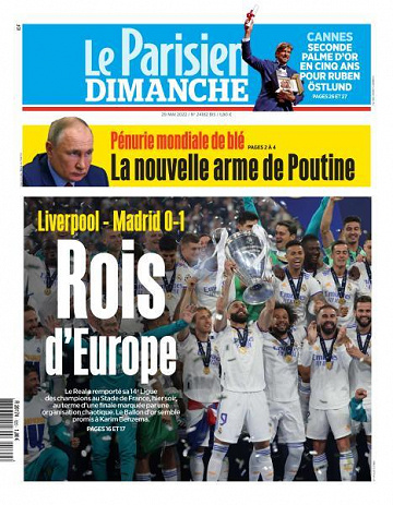 Le Parisien du Dimanche 29 Mai 2022