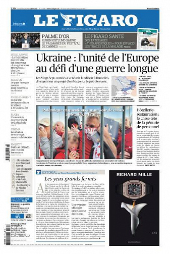 Le Figaro du Lundi 30 Mai 2022