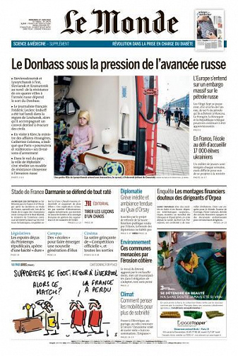 Le Monde du Mercredi 1er Juin 2022