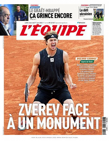 L’equipe du Mercredi 1er Juin 2022