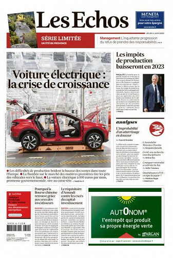 Les Echos du Jeudi 2 Juin 2022
