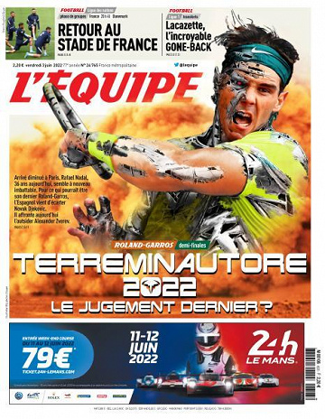 L’equipe du Vendredi 3 Juin 2022