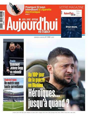 Aujourd’hui en France - 3 Juin 2022