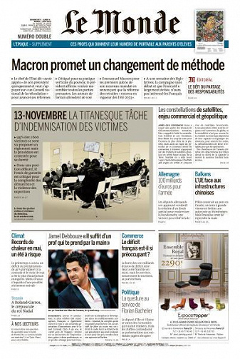 Le Monde du Dimanche 5 et Mardi 7 Juin 2022