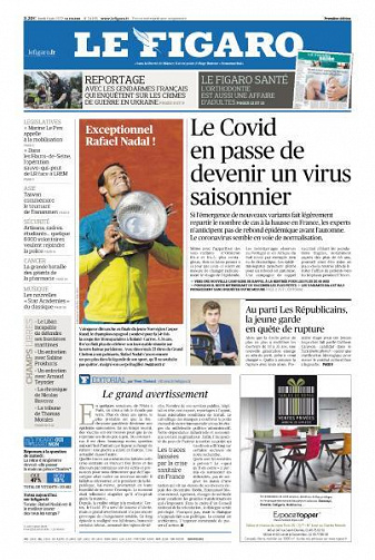 Le Figaro du Lundi 6 Juin 2022