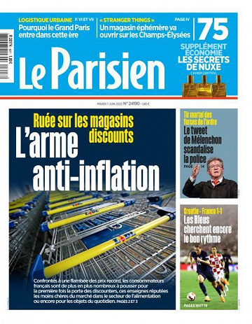 Le Parisien du Mardi 7 Juin 2022