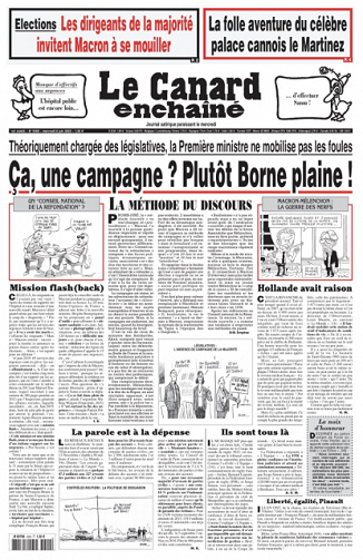 Le canard enchainé du Mercredi 8 Juin 2022