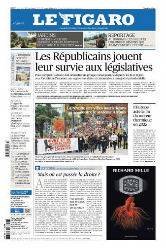 Le Figaro du Jeudi 9 Juin 2022
