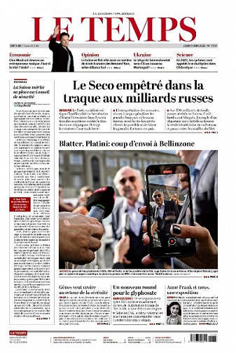 Le Temps - 9 Juin 2022