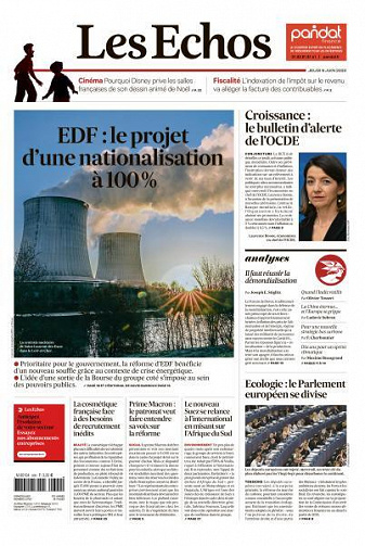 Les Echos du Jeudi 9 Juin 2022