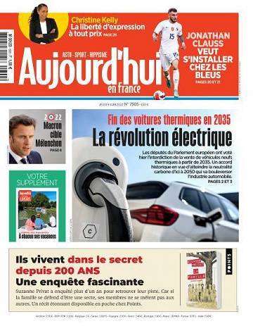 Aujourd’hui en France - 9 Juin 2022