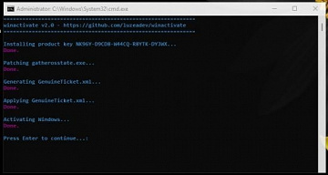 winactivate 2.0 - Windows HWID/KMS38 Activation Script (10 ans garantie)
