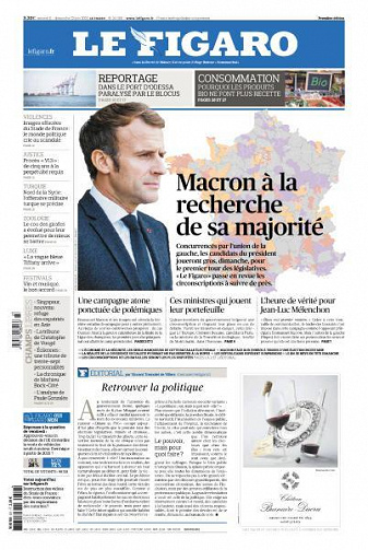Le Figaro du Samedi 11 et Dimanche 12 Juin 2022