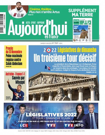 Aujourd’hui en France - 11 Juin 2022