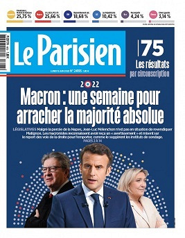 Le Parisien du Lundi 13 Juin 2022