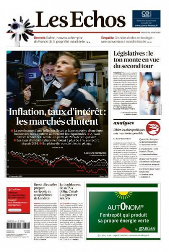 Les Echos du Mardi 14 Juin 2022