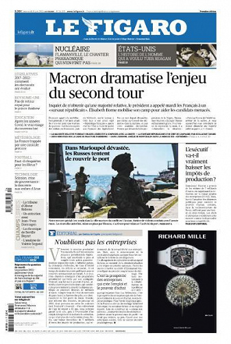 Le Figaro du Mercredi 15 Juin 2022