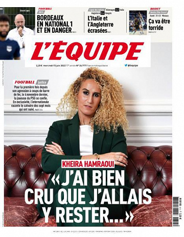 L’equipe du Mercredi 15 Juin 2022