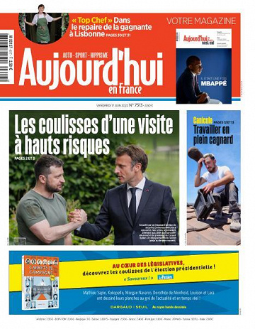 Aujourd’hui en France - 17 Juin 2022