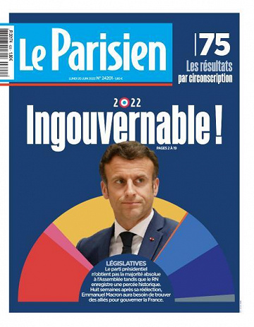 Le Parisien du Lundi 20 Juin 2022