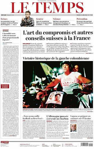 Le Temps - 21 Juin 2022
