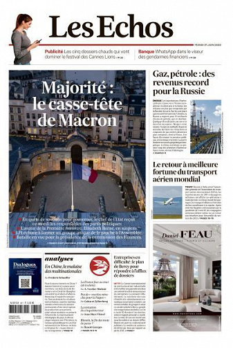Les Echos du Mardi 21 Juin 2022