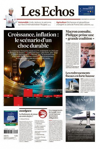 Les Echos du Mercredi 22 Juin 2022