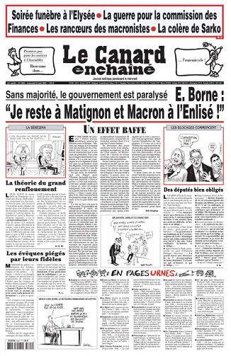 Le canard enchainé du Mercredi 22 Juin 2022