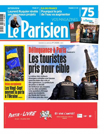 Le Parisien du Vendredi 24 Juin 2022